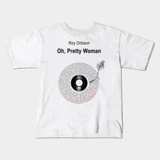 PRETTY WOMAN LYRICS ILLUSTRATIONS Kids T-Shirt